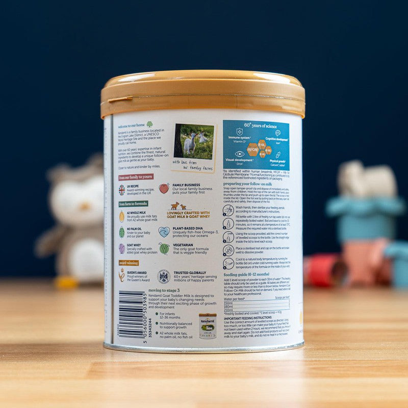 Kendamil Goat Stage 2 (6-12 Months) Follow-on Milk Formula (800g): UK Version