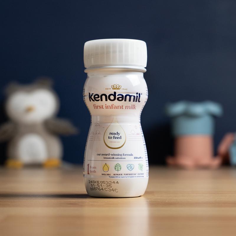Kendamil Ready to Feed Stage 1 (0+ Months) First Infant Milk Formula (250ml) - 60 Bottles