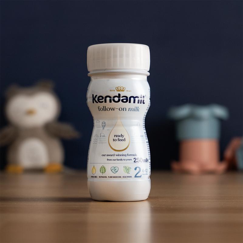 Kendamil Ready to Feed Stage 2 (6+ Months) Follow-on Milk Formula (250ml) - 90 Bottles