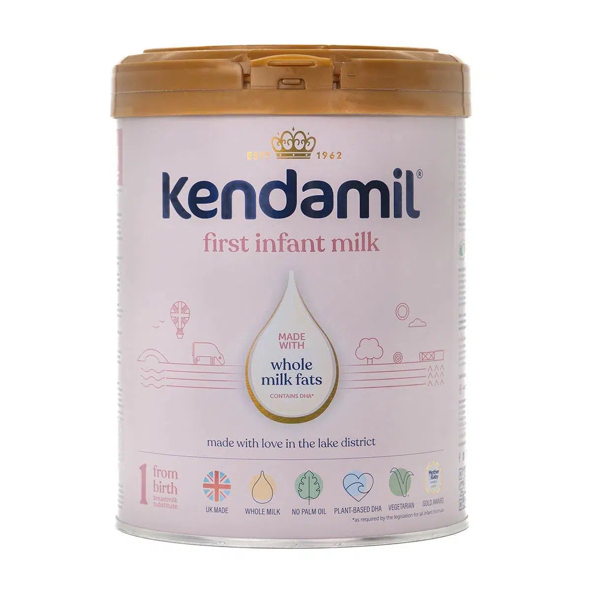 Kendamil Stage 1 (0-6 Months) Classic First Infant Milk Formula (800g)