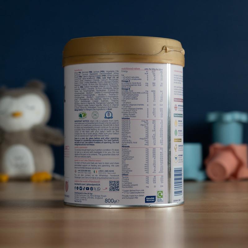 Kendamil Stage 1 (0-6 Months) Classic First Infant Milk Formula (800g): UK Version