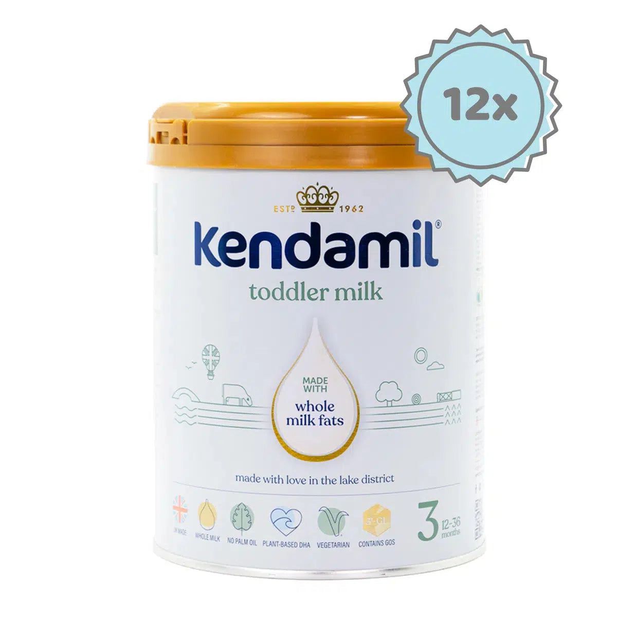 Kendamil Stage 3 (12+ Months) Classic Milk Formula (800g)