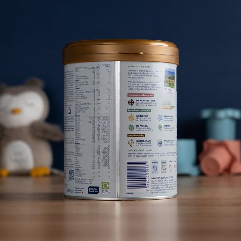 Kendamil Stage 3 (12+ Months) Classic Toddler Milk Formula (800g): UK Version