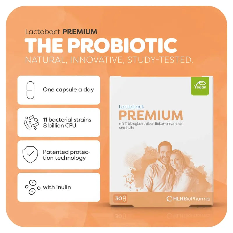 Lactobact Premium Probiotic Supplement - 30 Capsules