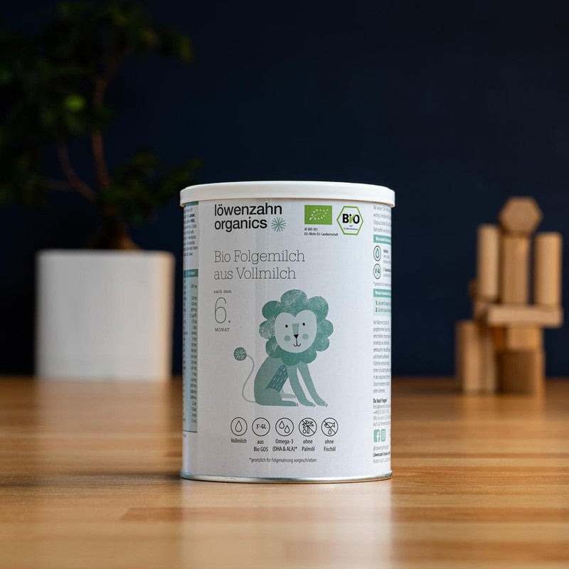 Löwenzahn Whole Cow's Milk Stage 2 | European Follow-On Baby Formula | 6 cans