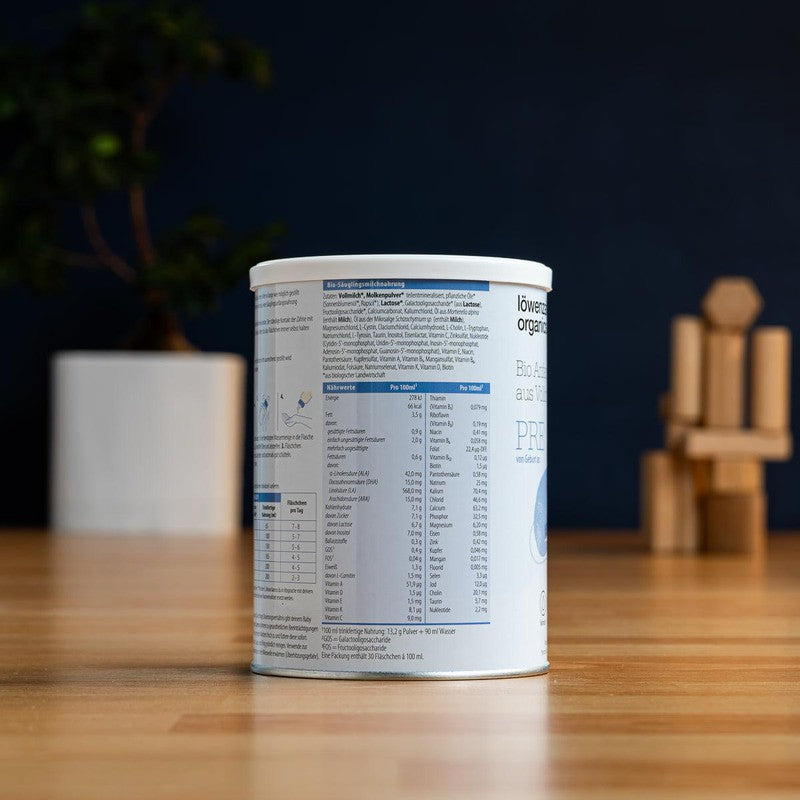 Löwenzahn Whole Cow's Milk Stage Pre (0-6 Months) Infant Formula (400g)