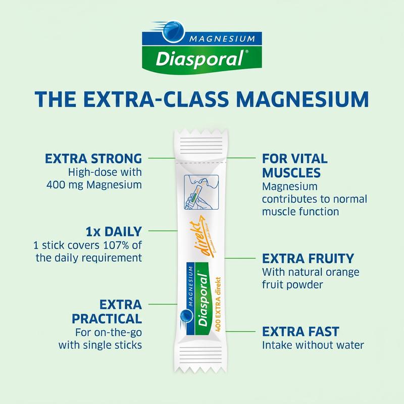 Magnesium Diasporal 400 Extra Direct Granules (100 units)