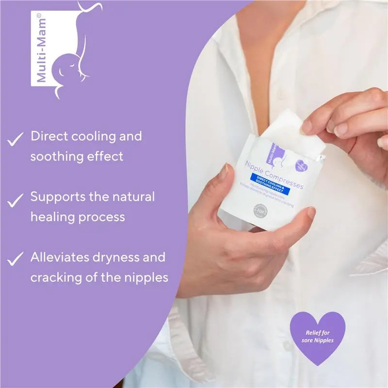 Multi-Mam Breastfeeding Compresses - 12 pieces