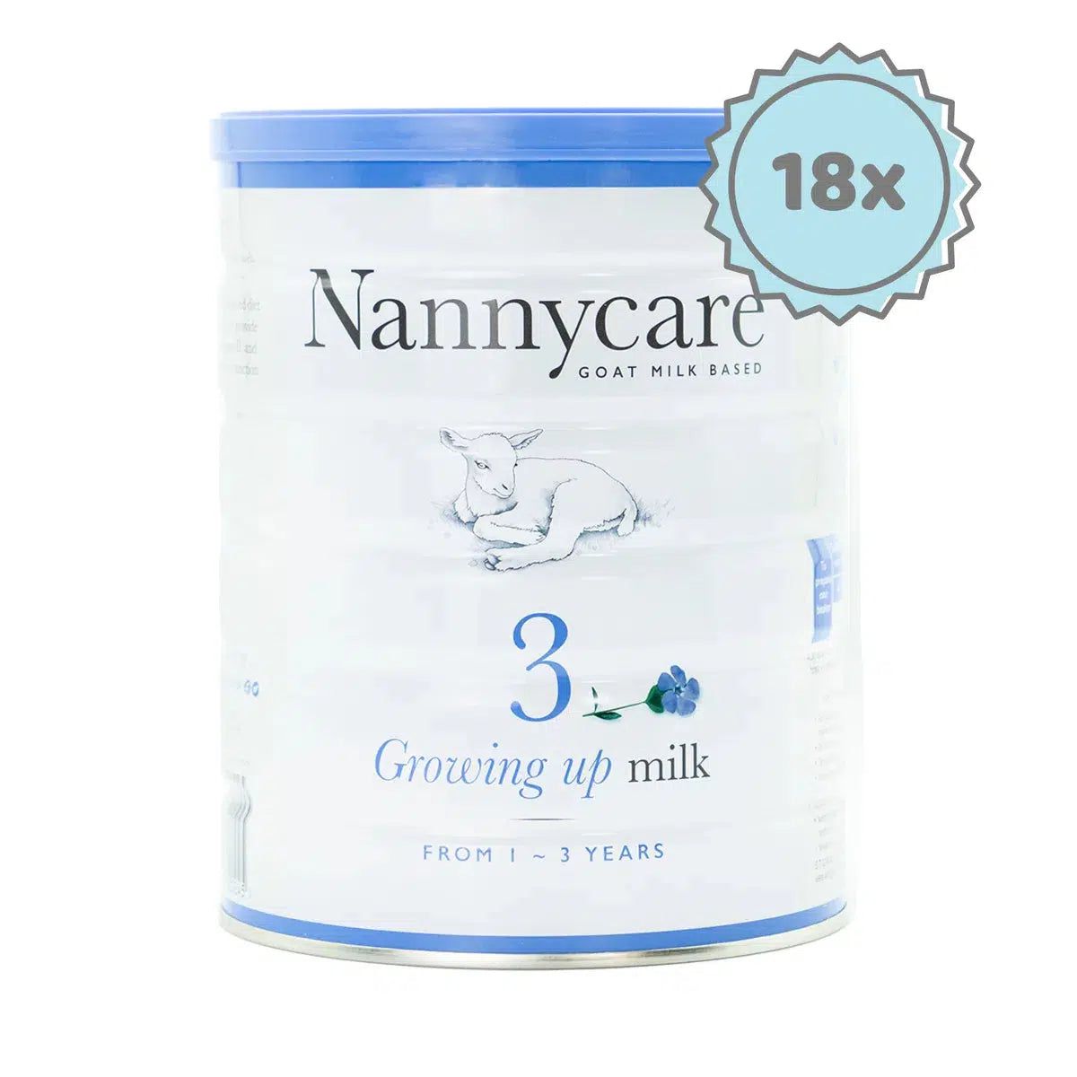 Nannycare Stage 3 (12+ Months) Goat Milk Toddler Formula | Organic European Baby Formula - 18 cans