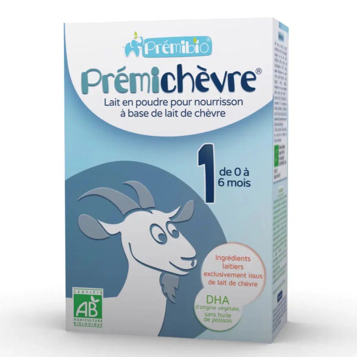 Premibio Organic Premichevre Infant Goat Formula- Stage 1 (0 to 6 months) - (600g) - 8 Boxes