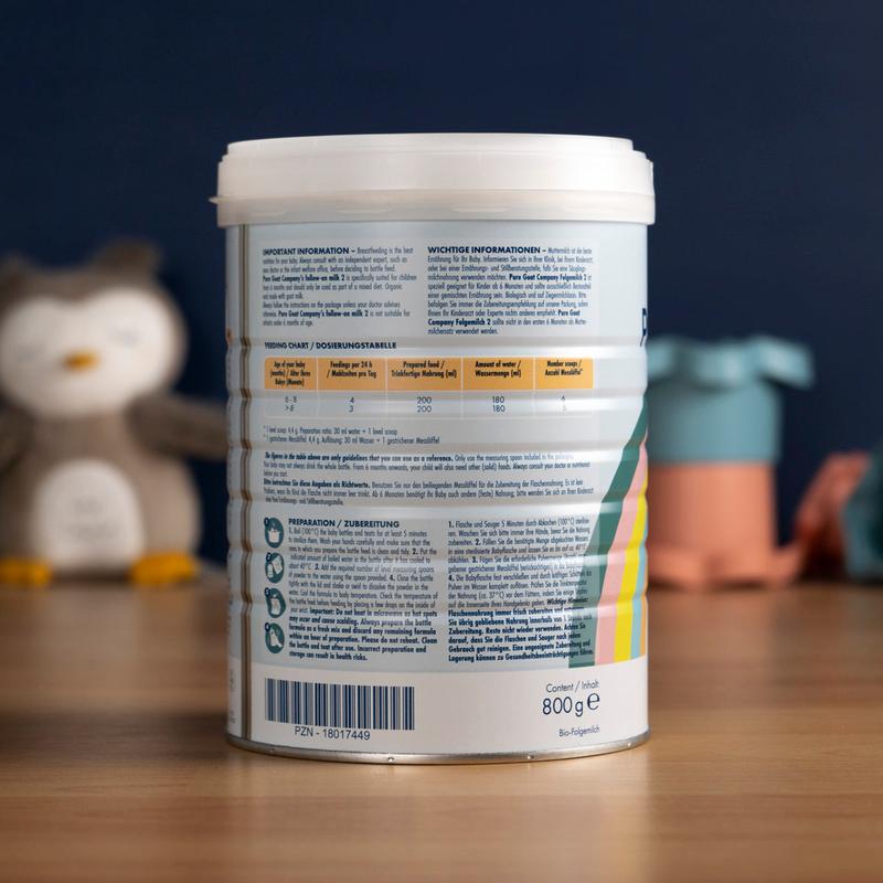 Pure Goat Stage 2 | Organic Follow-on Milk Formula
